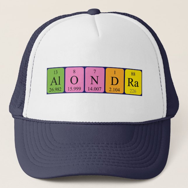 Alondra periodic table name hat (Front)
