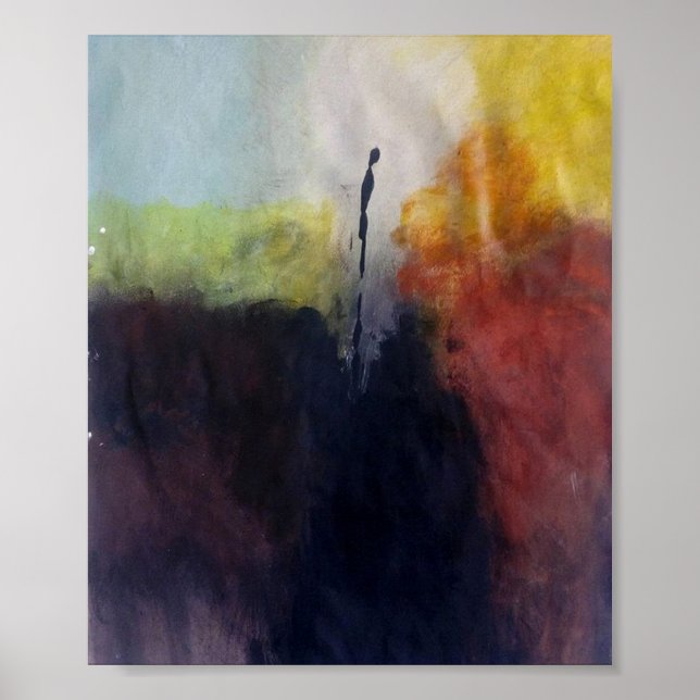 ALONE- Abstract Painting Poster (Front)