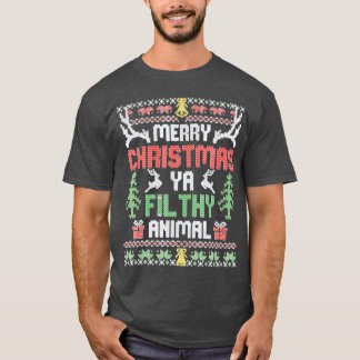 Alone At Home Movies Merry Christmas You Filty vin T-Shirt