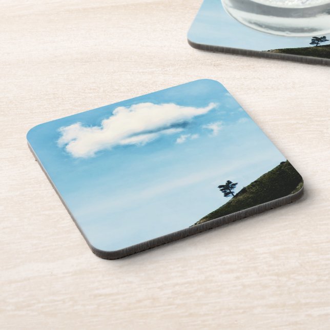 Alone Beverage Coaster (Left Side)
