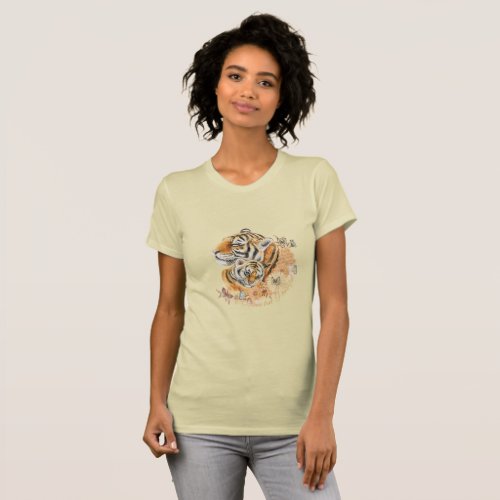 Alone but powerful  Single mom  Tiger T_Shirt