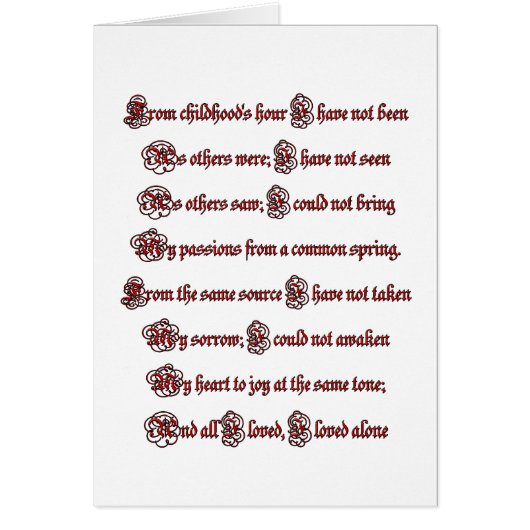 Alone Cards (Front)