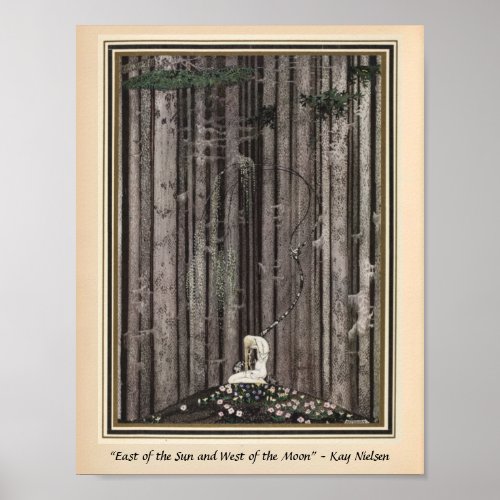 Alone in the middle of the woods Kay Nielsen Poster