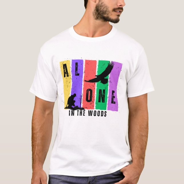 Alone in the Woods Mobile Cover T-Shirt (Front)