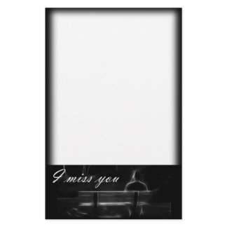 Alone on a Park Bench Stationery