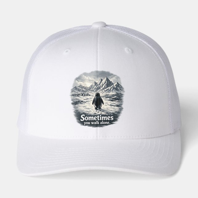 Alone Penguin on Icy Horizon (Front)