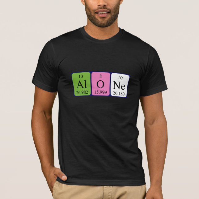 Alone periodic table word shirt (Front)