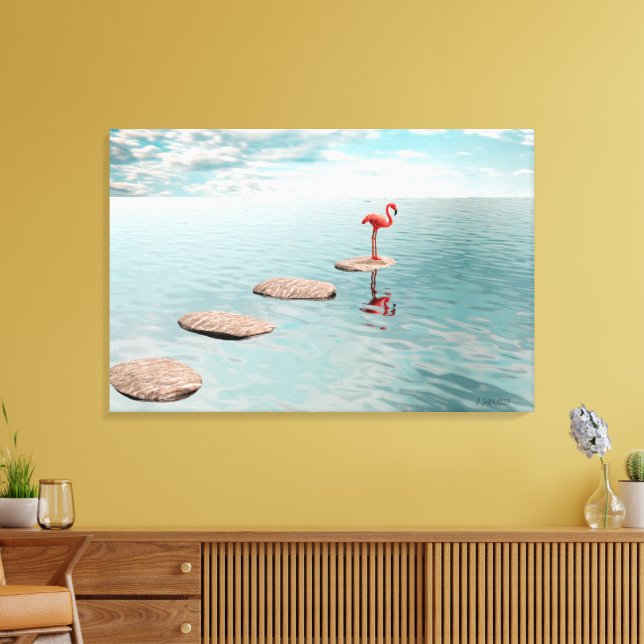 Alone – Quiet Balance Canvas Print (Insitu(LivingRoom))