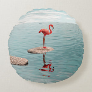Alone – Quiet Balance Round Pillow