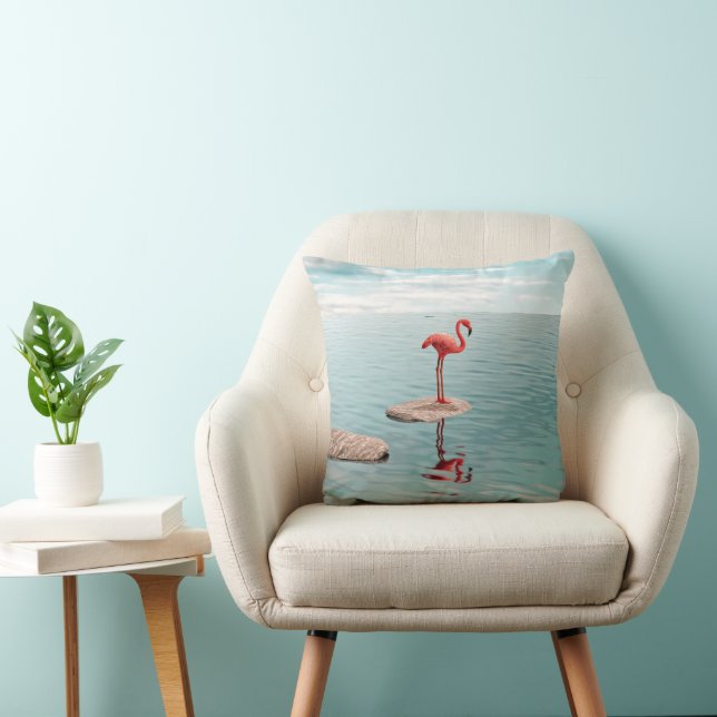 Alone – Quiet Balance Throw Pillow (Chair)