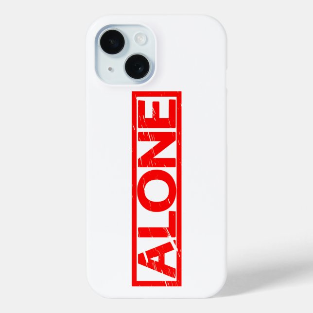 Alone Stamp Case-Mate iPhone Case (Back)