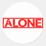 Alone Stamp Classic Round Sticker