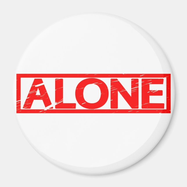 Alone Stamp Magnet (Front)