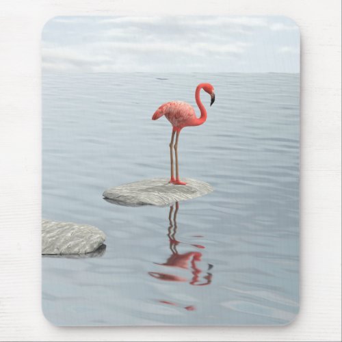 Alone with thoughts mouse pad
