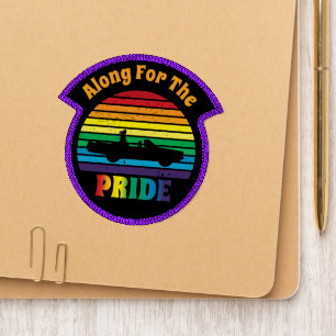 Along for the Pride Retro 70's Rainbow Sunset Patch
