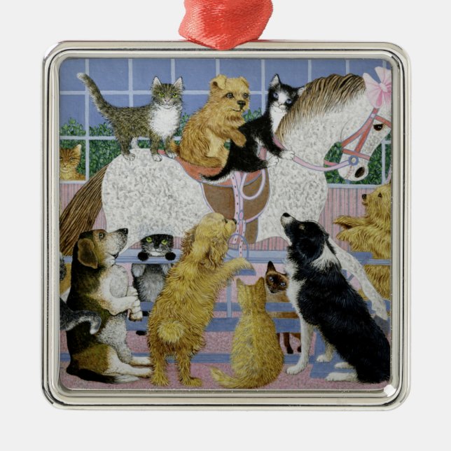 Along for the Ride Metal Ornament (Front)