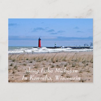 Along Lake Michigan Postcard by kkphoto1 at Zazzle