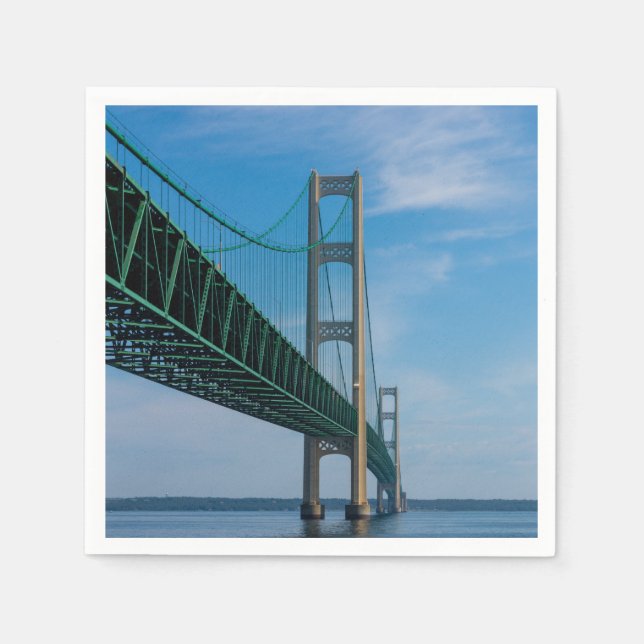 Along Mackinac Bridge Napkins (Front)