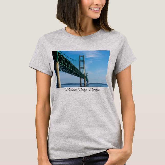Along Mackinac Bridge T-Shirt (Front)