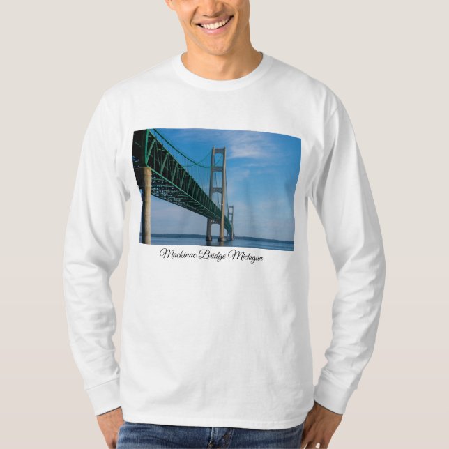 Along Mackinac Bridge T-Shirt (Front)