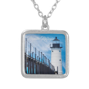Along Manistee Silver Plated Necklace