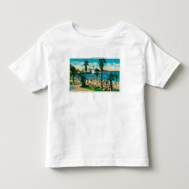 Along the Beach at AvalonCatalina Island, CA Toddler T-shirt (Front)