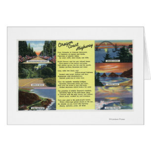 Along the Oregon Coast Highway with a Poem Cards