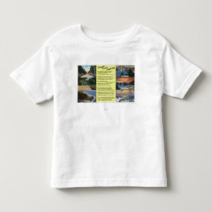 Along the Oregon Coast Highway with a Poem Toddler T-shirt