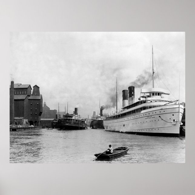 Along the River, Buffalo, N.Y.: 1905 Poster (Front)