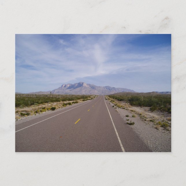 Along the Road - El Capitan - Guadalupe Mountains Postcard (Front)