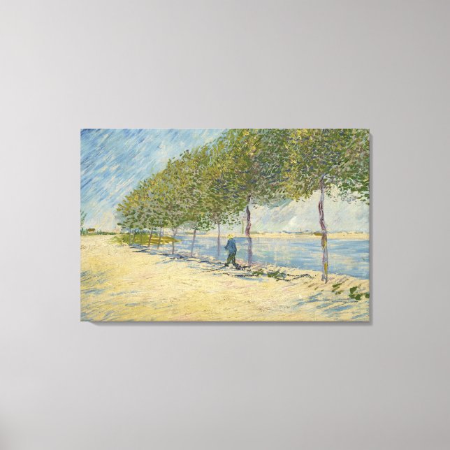 Along the Seine Canvas Print (Front)