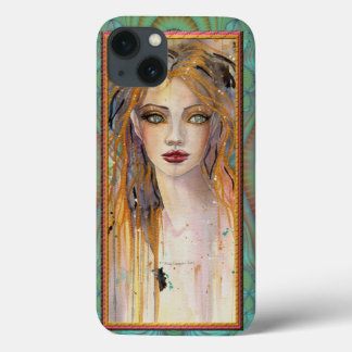 Aloof Beautiful Woman Fantasy Abstract Art iPhone 13 Case