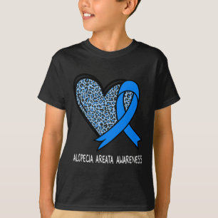 Alopecia Areata Awareness Blue Ribbon T-Shirt