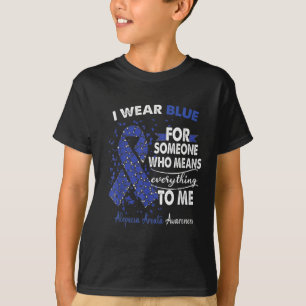Alopecia Areata Awareness I Wear Blue For Someone  T-Shirt