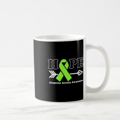 _ Alopecia Areata Awareness Lime Green Ribbon  Coffee Mug