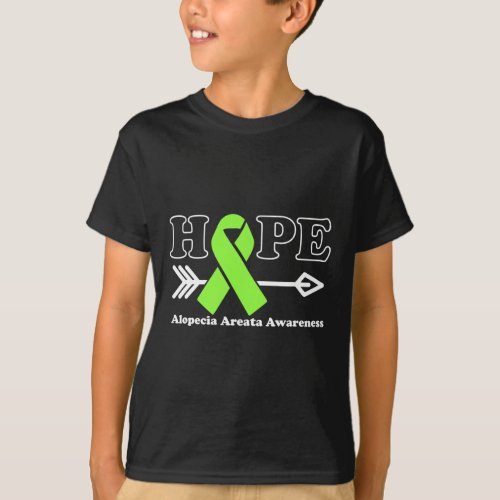 _ Alopecia Areata Awareness Lime Green Ribbon  T_Shirt