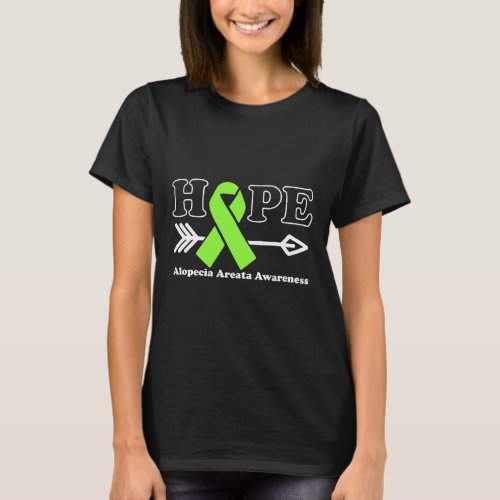 _ Alopecia Areata Awareness Lime Green Ribbon  T_Shirt