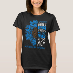 Alopecia Areata Awareness Ribbon Mom Warrior T-Shirt