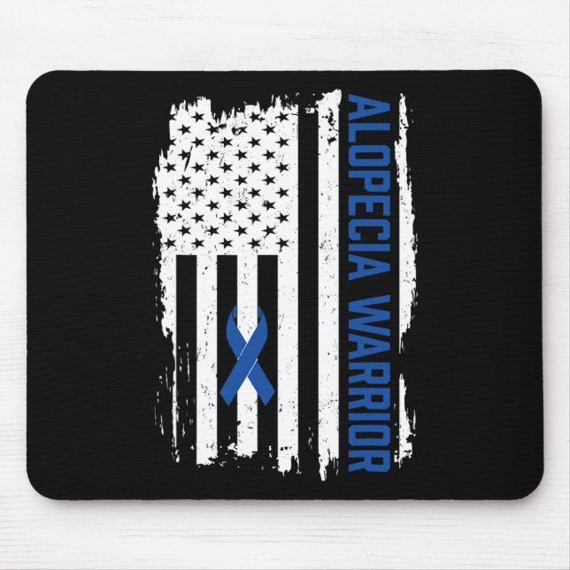 Alopecia Areata Support Warrior Alopecia Areata Aw Mouse Pad (Front)