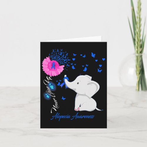 Alopecia Awareness _ Alopecia Ribbon Gifts  Card