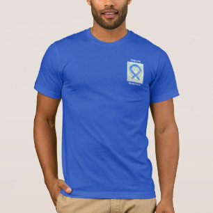 Alopecia Awareness Blue Ribbon Angel Custom Tee