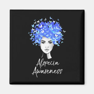 Alopecia Awareness  Butterflies Gift  Magnet