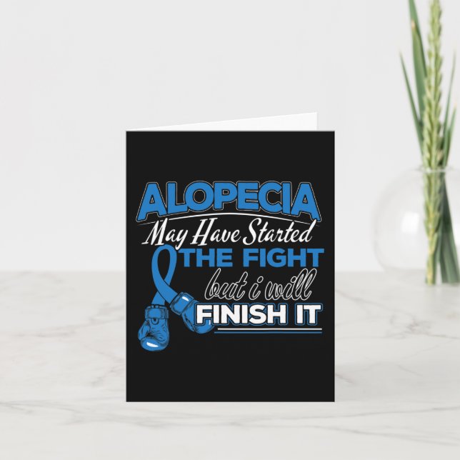 Alopecia Awareness Design for a Alopecia Supporter Card (Front)