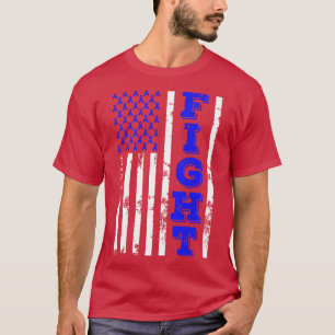 Alopecia Awareness Fight American Flag 4th Of July T-Shirt