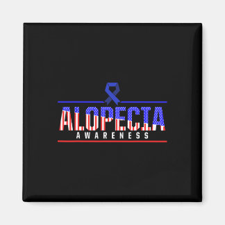 Alopecia Awareness Hair Loss Warrior Defeat Surviv Magnet
