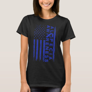 Alopecia Awareness Hair Loss Warrior Enduring Surv T-Shirt
