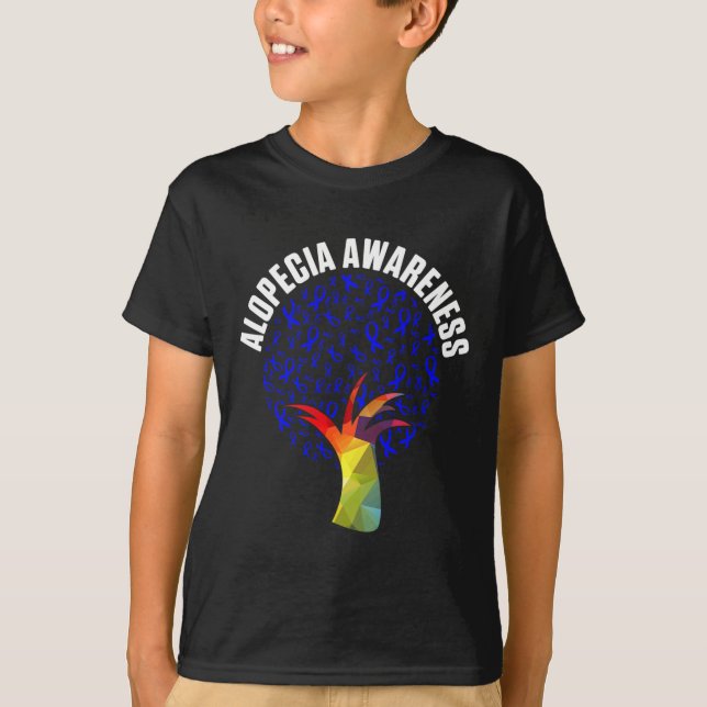 Alopecia Awareness Hair Loss Warrior Fighting Surv T-Shirt (Front)