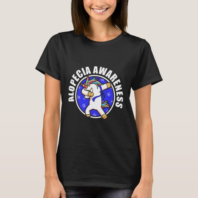Alopecia Awareness Hair Loss Warrior Loving Surviv T-Shirt (Front)