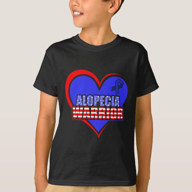 Alopecia Awareness Hair Loss Warrior Proud Survivo T-Shirt (Front)