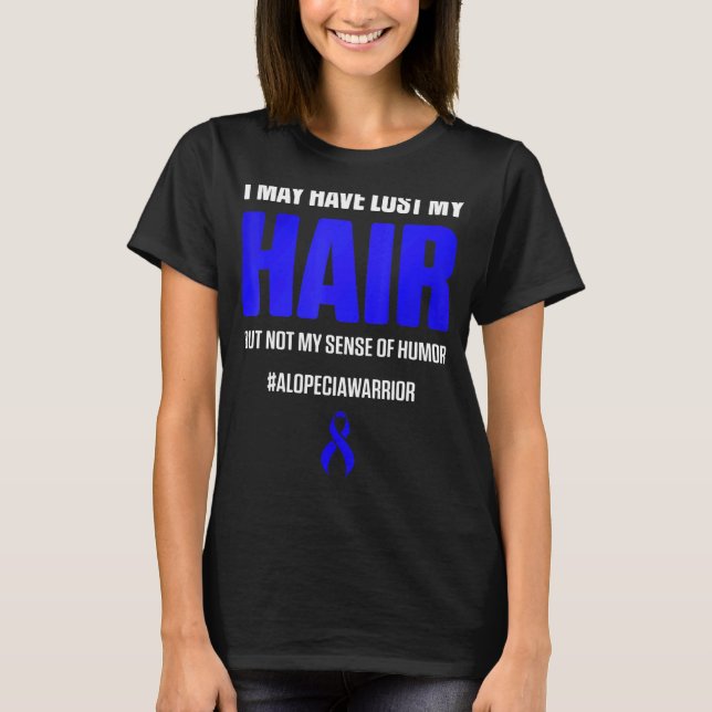 Alopecia Awareness Hair Loss Warrior Survivor T-Shirt (Front)